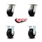 Service Caster 5 Inch Kingpinless Rubber on Steel Wheel Swivel Caster Swivel 2 Rigid SCC, 2PK SCC-KP30S520-RSR-2-R-2 - alternate 4